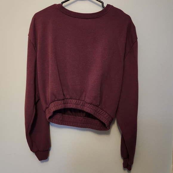 Size L, Kendall+Kylie Crop Top, Burgundy - Picture 1 of 4